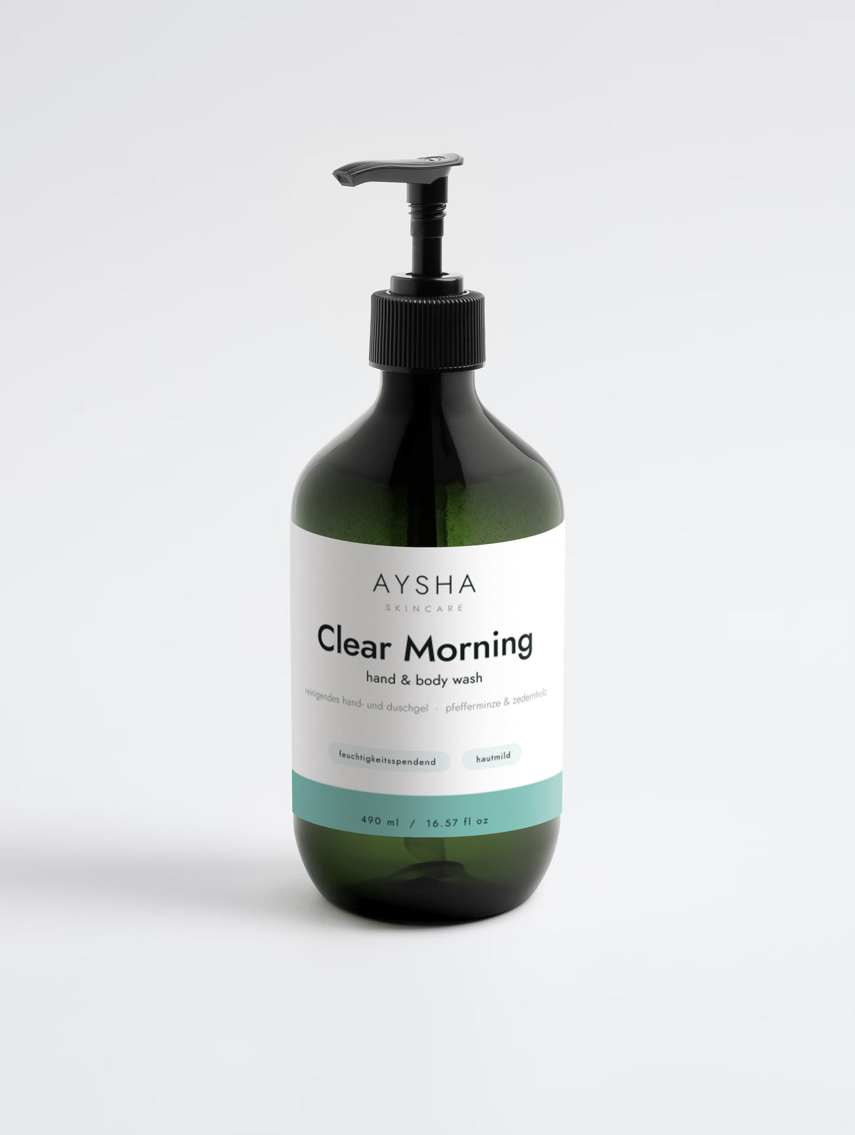 Clear Morning Hand & Body Wash, 490 ml Braunglasflasche