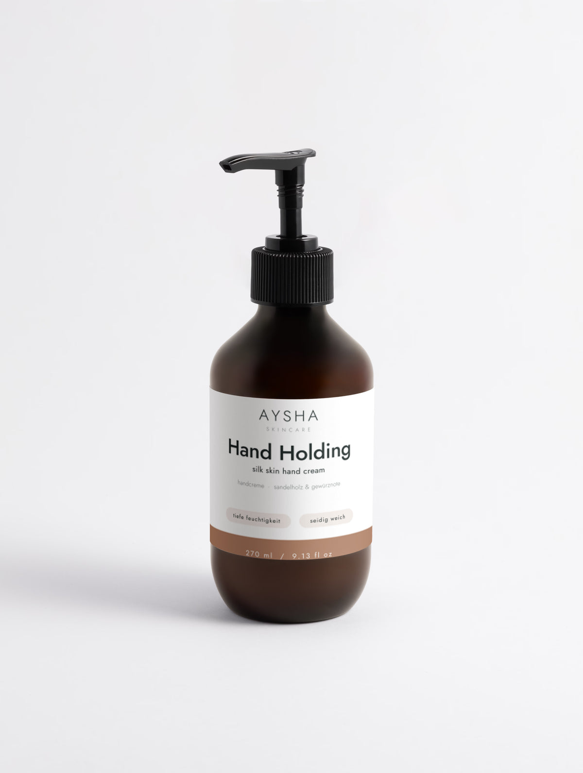 Hand Holding Handcreme von Aysha Skincare, 270 ml Spender
